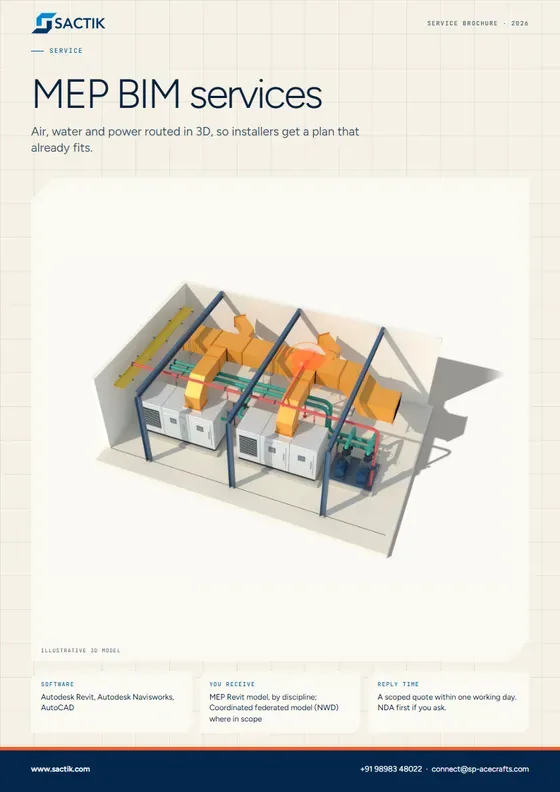Cover of the MEP BIM brochure PDF