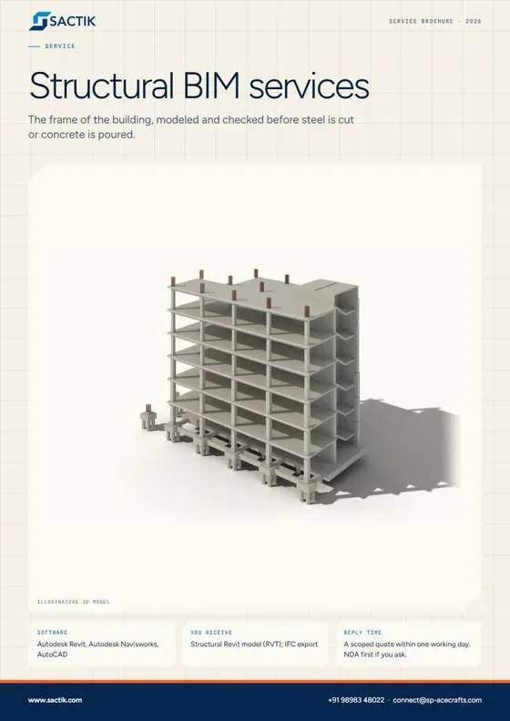 Cover of the Structural BIM brochure PDF